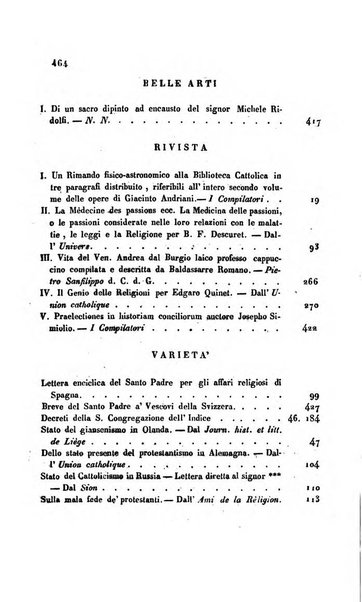 La scienza e la fede raccolta religiosa, scientifica, letteraria ed artistica, che mostra come il sapere umano rende testimonianza alla religione cattolica