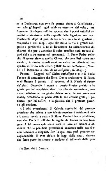 La scienza e la fede raccolta religiosa, scientifica, letteraria ed artistica, che mostra come il sapere umano rende testimonianza alla religione cattolica