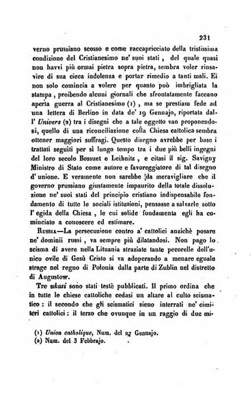 La scienza e la fede raccolta religiosa, scientifica, letteraria ed artistica, che mostra come il sapere umano rende testimonianza alla religione cattolica