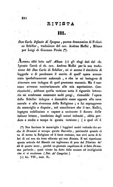 La scienza e la fede raccolta religiosa, scientifica, letteraria ed artistica, che mostra come il sapere umano rende testimonianza alla religione cattolica