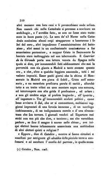 La scienza e la fede raccolta religiosa, scientifica, letteraria ed artistica, che mostra come il sapere umano rende testimonianza alla religione cattolica