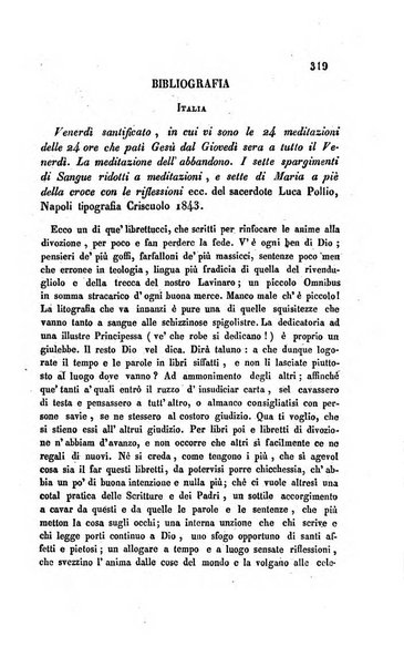 La scienza e la fede raccolta religiosa, scientifica, letteraria ed artistica, che mostra come il sapere umano rende testimonianza alla religione cattolica