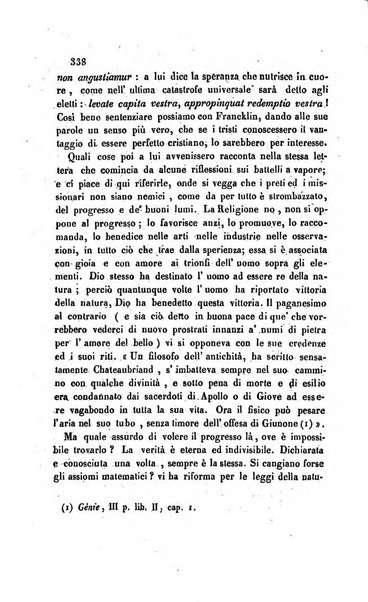 La scienza e la fede raccolta religiosa, scientifica, letteraria ed artistica, che mostra come il sapere umano rende testimonianza alla religione cattolica