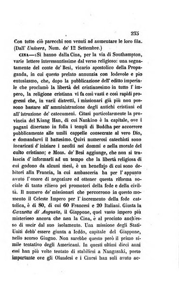 La scienza e la fede raccolta religiosa, scientifica, letteraria ed artistica, che mostra come il sapere umano rende testimonianza alla religione cattolica