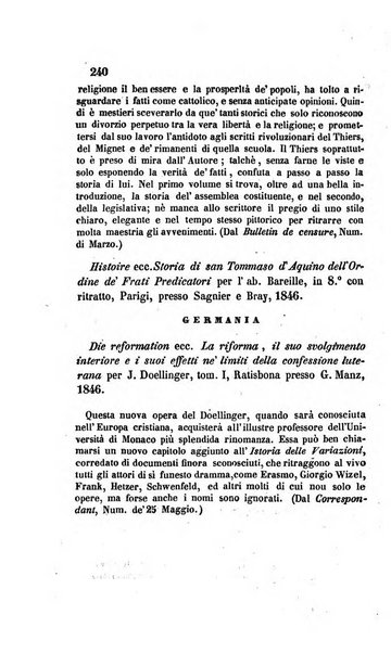 La scienza e la fede raccolta religiosa, scientifica, letteraria ed artistica, che mostra come il sapere umano rende testimonianza alla religione cattolica