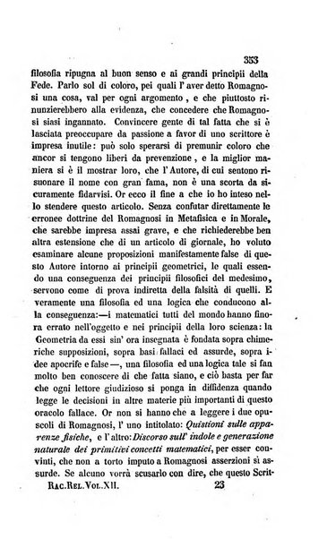 La scienza e la fede raccolta religiosa, scientifica, letteraria ed artistica, che mostra come il sapere umano rende testimonianza alla religione cattolica