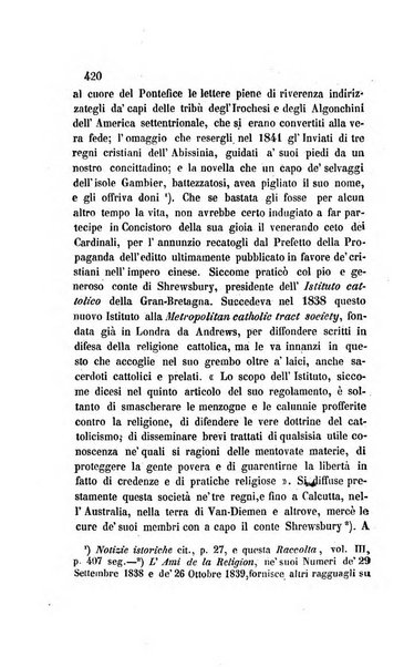 La scienza e la fede raccolta religiosa, scientifica, letteraria ed artistica, che mostra come il sapere umano rende testimonianza alla religione cattolica