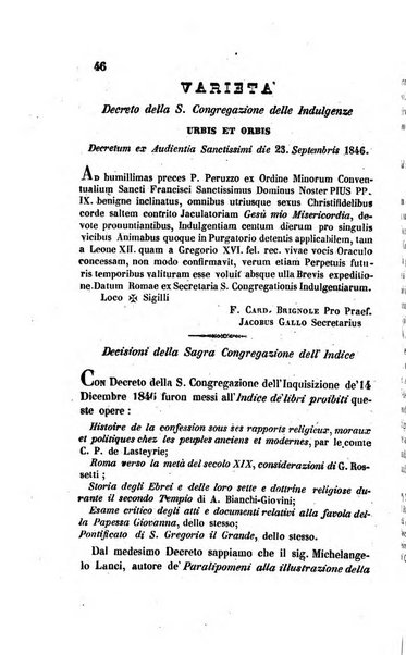 La scienza e la fede raccolta religiosa, scientifica, letteraria ed artistica, che mostra come il sapere umano rende testimonianza alla religione cattolica