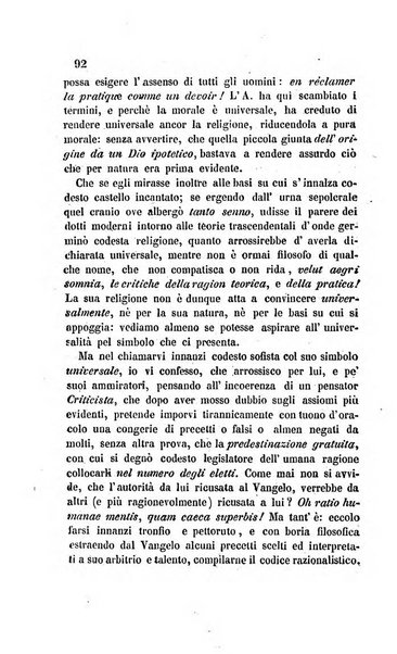 La scienza e la fede raccolta religiosa, scientifica, letteraria ed artistica, che mostra come il sapere umano rende testimonianza alla religione cattolica