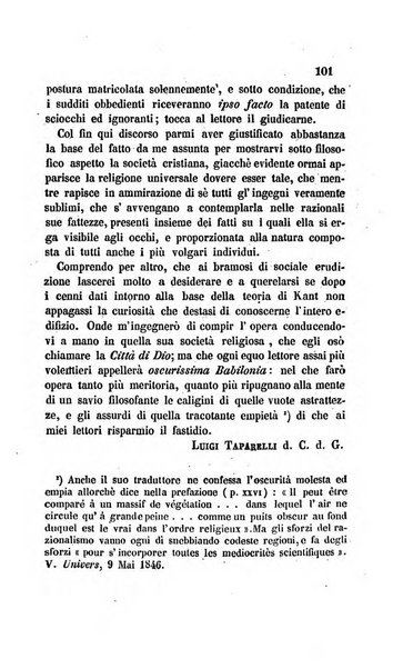 La scienza e la fede raccolta religiosa, scientifica, letteraria ed artistica, che mostra come il sapere umano rende testimonianza alla religione cattolica