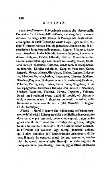 La scienza e la fede raccolta religiosa, scientifica, letteraria ed artistica, che mostra come il sapere umano rende testimonianza alla religione cattolica