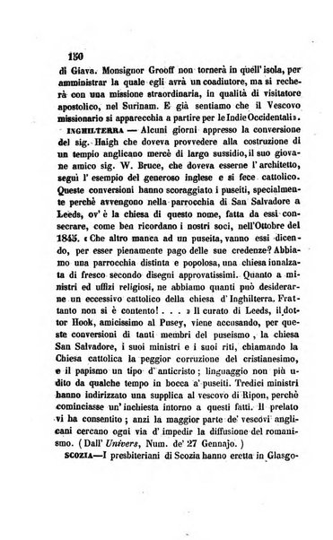 La scienza e la fede raccolta religiosa, scientifica, letteraria ed artistica, che mostra come il sapere umano rende testimonianza alla religione cattolica