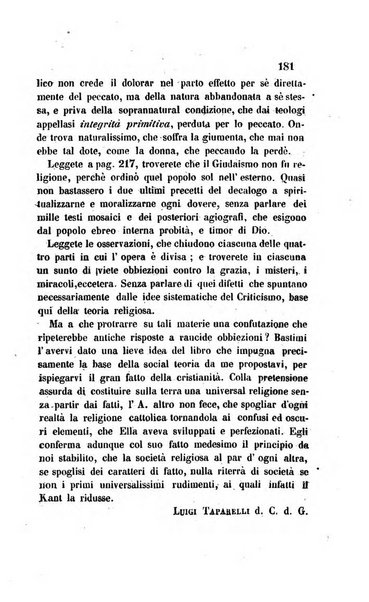 La scienza e la fede raccolta religiosa, scientifica, letteraria ed artistica, che mostra come il sapere umano rende testimonianza alla religione cattolica