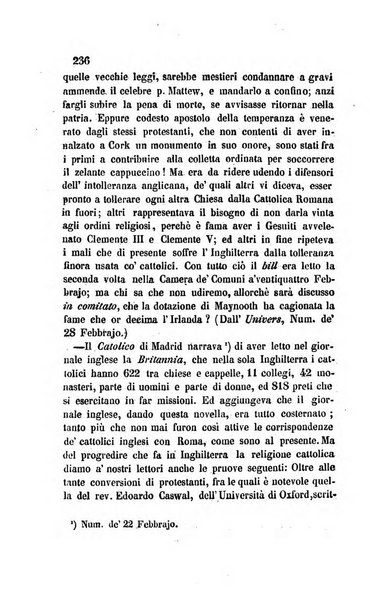 La scienza e la fede raccolta religiosa, scientifica, letteraria ed artistica, che mostra come il sapere umano rende testimonianza alla religione cattolica