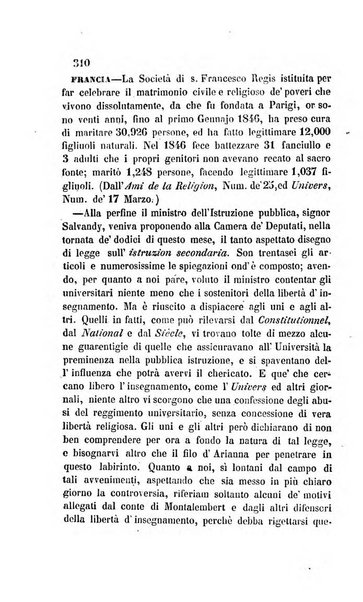 La scienza e la fede raccolta religiosa, scientifica, letteraria ed artistica, che mostra come il sapere umano rende testimonianza alla religione cattolica