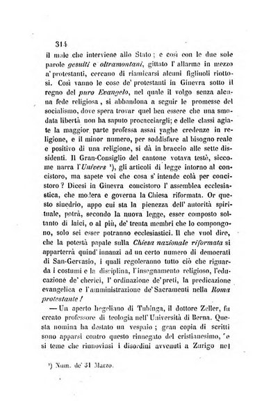 La scienza e la fede raccolta religiosa, scientifica, letteraria ed artistica, che mostra come il sapere umano rende testimonianza alla religione cattolica