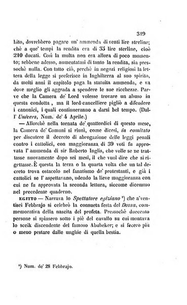 La scienza e la fede raccolta religiosa, scientifica, letteraria ed artistica, che mostra come il sapere umano rende testimonianza alla religione cattolica