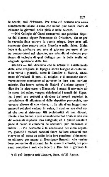 La scienza e la fede raccolta religiosa, scientifica, letteraria ed artistica, che mostra come il sapere umano rende testimonianza alla religione cattolica