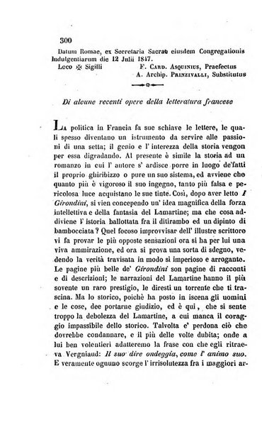 La scienza e la fede raccolta religiosa, scientifica, letteraria ed artistica, che mostra come il sapere umano rende testimonianza alla religione cattolica