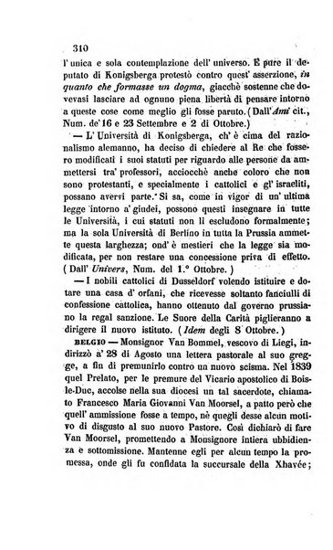 La scienza e la fede raccolta religiosa, scientifica, letteraria ed artistica, che mostra come il sapere umano rende testimonianza alla religione cattolica