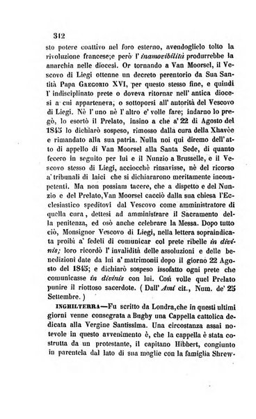 La scienza e la fede raccolta religiosa, scientifica, letteraria ed artistica, che mostra come il sapere umano rende testimonianza alla religione cattolica