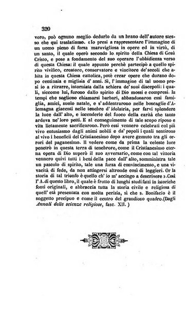 La scienza e la fede raccolta religiosa, scientifica, letteraria ed artistica, che mostra come il sapere umano rende testimonianza alla religione cattolica