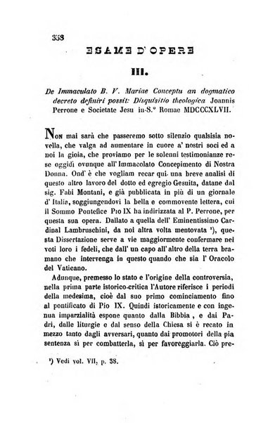 La scienza e la fede raccolta religiosa, scientifica, letteraria ed artistica, che mostra come il sapere umano rende testimonianza alla religione cattolica