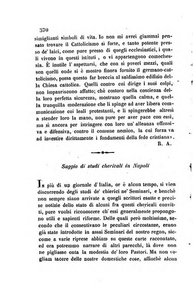 La scienza e la fede raccolta religiosa, scientifica, letteraria ed artistica, che mostra come il sapere umano rende testimonianza alla religione cattolica