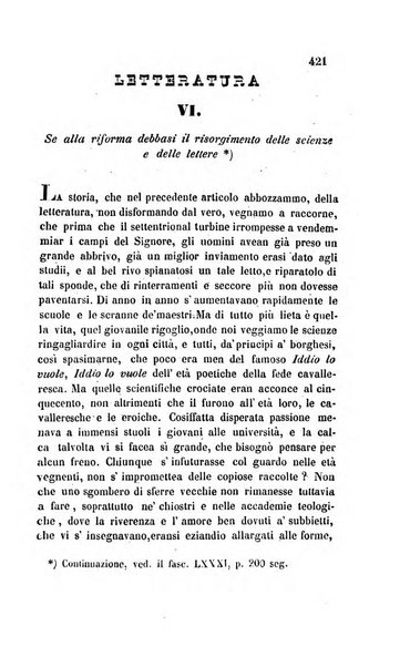 La scienza e la fede raccolta religiosa, scientifica, letteraria ed artistica, che mostra come il sapere umano rende testimonianza alla religione cattolica