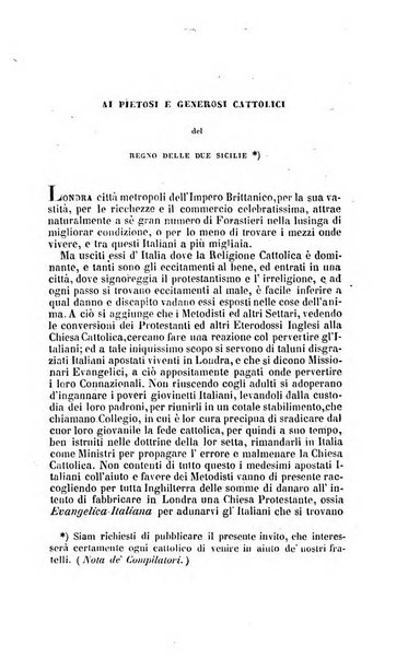 La scienza e la fede raccolta religiosa, scientifica, letteraria ed artistica, che mostra come il sapere umano rende testimonianza alla religione cattolica