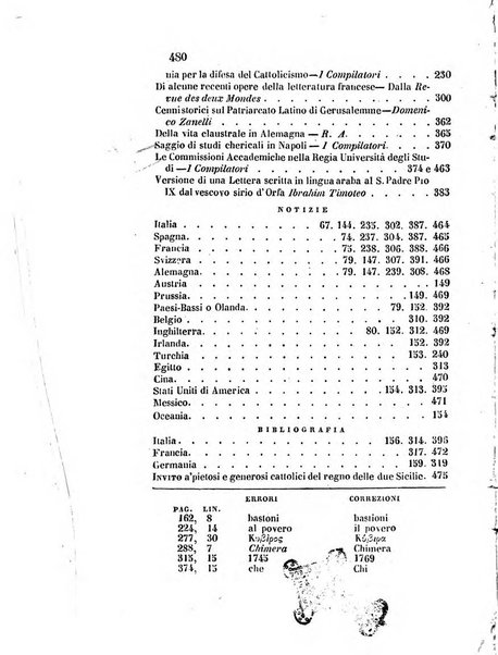 La scienza e la fede raccolta religiosa, scientifica, letteraria ed artistica, che mostra come il sapere umano rende testimonianza alla religione cattolica