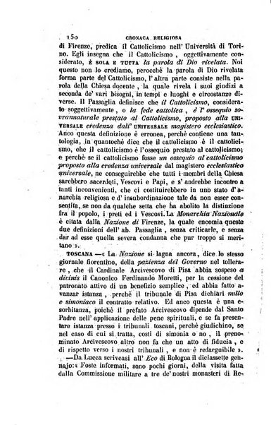 La scienza e la fede raccolta religiosa, scientifica, letteraria ed artistica, che mostra come il sapere umano rende testimonianza alla religione cattolica