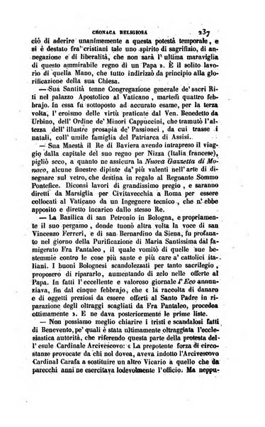 La scienza e la fede raccolta religiosa, scientifica, letteraria ed artistica, che mostra come il sapere umano rende testimonianza alla religione cattolica