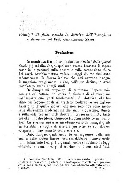 La scienza italiana periodico di filosofia, medicina e scienze naturali pubblicato dall'Accademia filosofico-medica di S. Tommaso d'Aquino