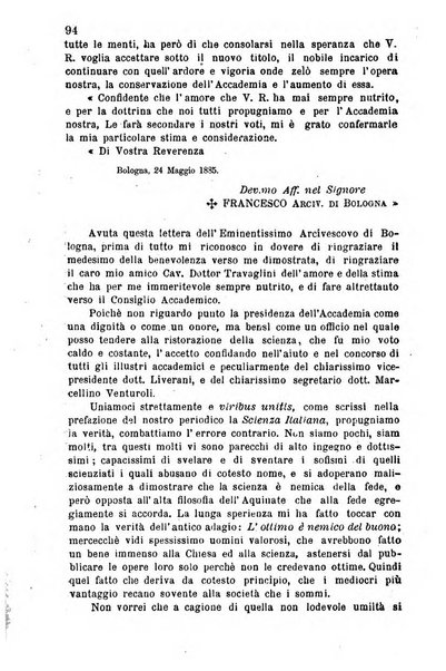 La scienza italiana periodico di filosofia, medicina e scienze naturali pubblicato dall'Accademia filosofico-medica di S. Tommaso d'Aquino