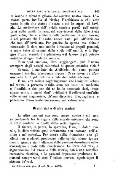 La scienza italiana periodico di filosofia, medicina e scienze naturali pubblicato dall'Accademia filosofico-medica di S. Tommaso d'Aquino