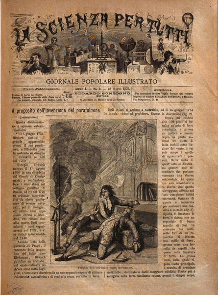 La scienza per tutti giornale popolare illustrato