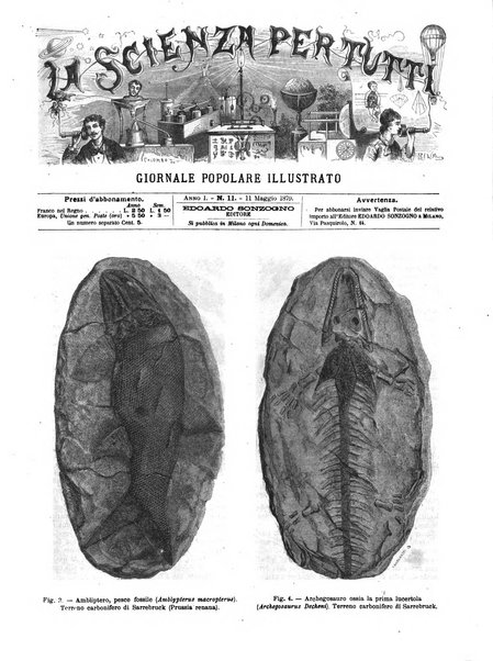 La scienza per tutti giornale popolare illustrato