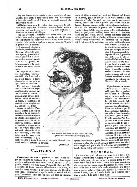 La scienza per tutti giornale popolare illustrato