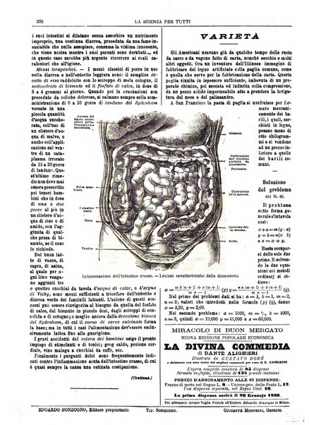 La scienza per tutti giornale popolare illustrato