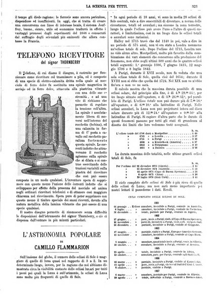 La scienza per tutti giornale popolare illustrato