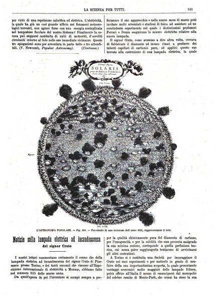 La scienza per tutti giornale popolare illustrato