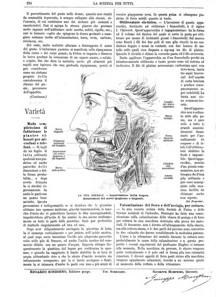 La scienza per tutti giornale popolare illustrato