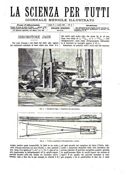 La scienza per tutti giornale popolare illustrato