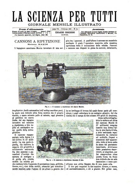 La scienza per tutti giornale popolare illustrato