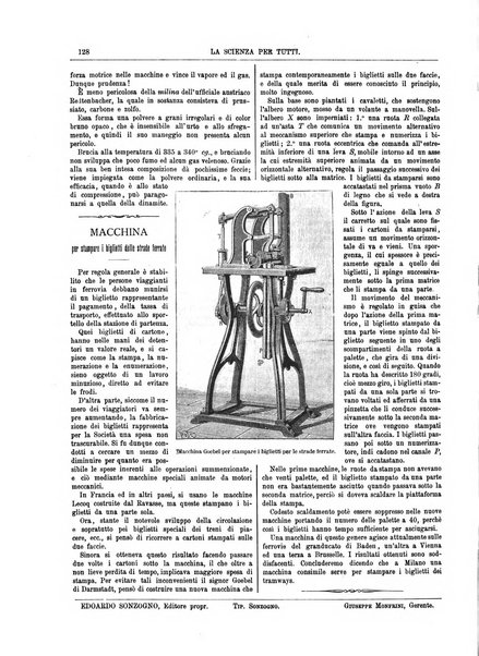 La scienza per tutti giornale popolare illustrato