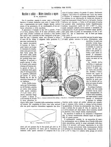 La scienza per tutti giornale popolare illustrato