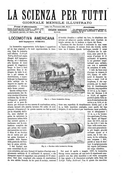 La scienza per tutti giornale popolare illustrato