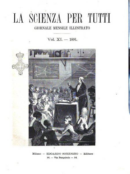 La scienza per tutti giornale popolare illustrato