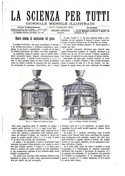 La scienza per tutti giornale popolare illustrato